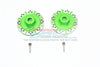 Losi 1/10 Baja Rey 4WD Desert Truck (LOS03008) Aluminum +1.5mm Hex With Brake Disk With Silver Lining - 1Pr Set Green