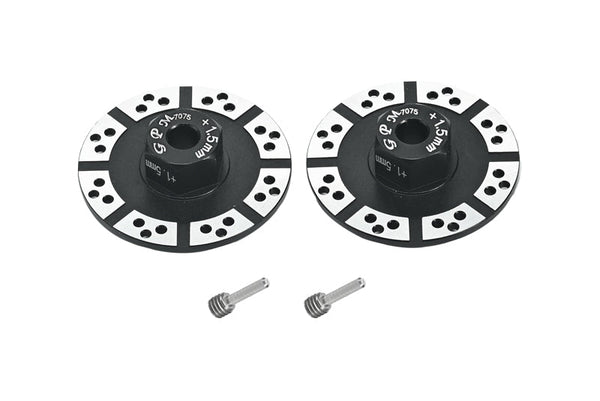 Aluminum 7075 +1.5mm Hex With Brake Disk With Silver Lining For Losi 1:10 BAJA REY-LOS03008 / ROCK REY-LOS03009 /  BAJA REY 2.0-LOS03046 Upgrades - Black