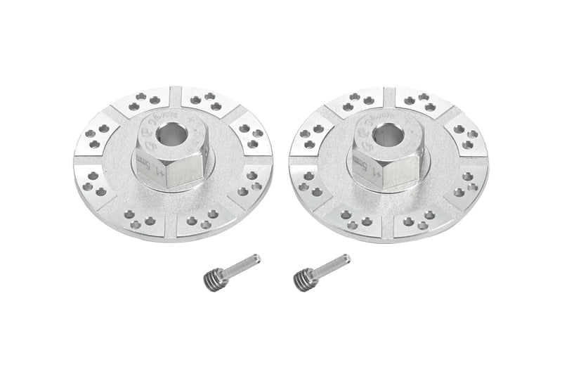 Aluminum 7075 +1.5mm Hex With Brake Disk With Silver Lining For Losi 1:10 BAJA REY-LOS03008 / ROCK REY-LOS03009 /  BAJA REY 2.0-LOS03046 Upgrades - Silver