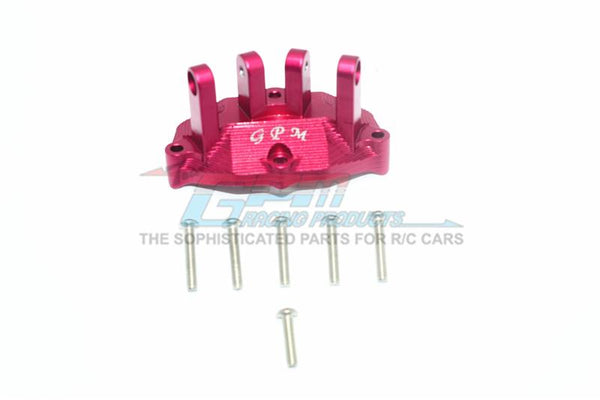 Losi 1:10 Baja Rey / Rock Rey Aluminum Rear Upper Gearbox Mount For Upper Suspension Links - 1Pc Set Red