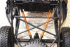 Losi 1:10 Baja Rey / Rock Rey Aluminum Adjustable Rear Upper Chassis Link Tie Rods - 1Pr Set Orange
