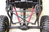 Losi 1:10 Baja Rey / Rock Rey Aluminum Adjustable Rear Upper Chassis Link Tie Rods - 1Pr Set Orange