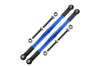 Losi 1:10 Baja Rey / Rock Rey Aluminum Adjustable Rear Upper Chassis Link Tie Rods - 1Pr Set Blue