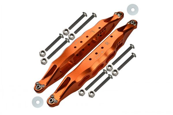 Losi 1:10 Baja Rey / Rock Rey / Hammer Rey U4 Aluminum Rear Lower Trailing Arms - 1Pr Set Orange