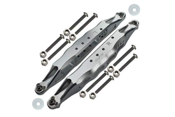 Losi 1:10 Baja Rey / Rock Rey / Hammer Rey U4 Aluminum Rear Lower Trailing Arms - 1Pr Set Silver