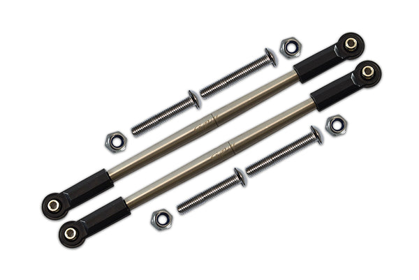 Losi 1:10 Baja Rey / Rock Rey Stainless Steel Adjustable Rear Upper Suspension Links - 1Pr Set