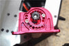 Losi 1:10 Baja Rey / Rock Rey Aluminum Motor Mount Plate With Heat Sink Fins - 1Pc Set Red