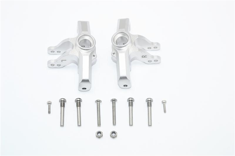 Losi 1/10 Baja Rey 4WD Desert Truck (LOS03008) Aluminum Front Knuckle Arms - 12Pc Set Silver