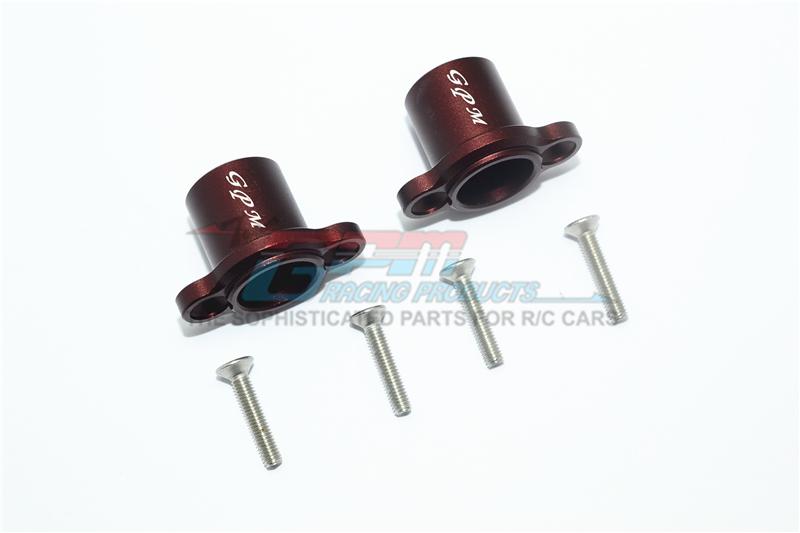 Losi 1/10 Baja Rey 4WD Desert Truck Aluminum Rear Axle Adapters - 1Pr Set Brown