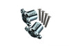 Losi 1:10 Baja Rey / Rock Rey / Hammer Rey U4 Aluminum Rear Axle Adapters - 1Pr Set Gray Silver