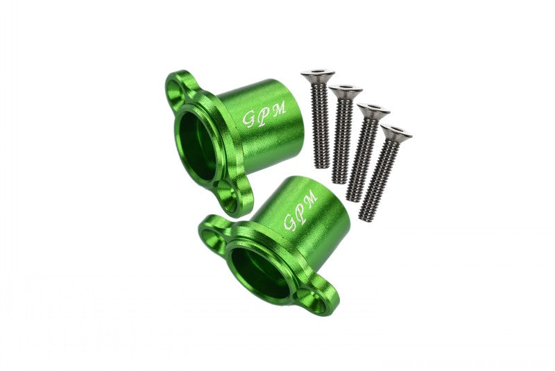 Losi 1:10 Baja Rey / Rock Rey / Hammer Rey U4 Aluminum Rear Axle Adapters - 1Pr Set Green