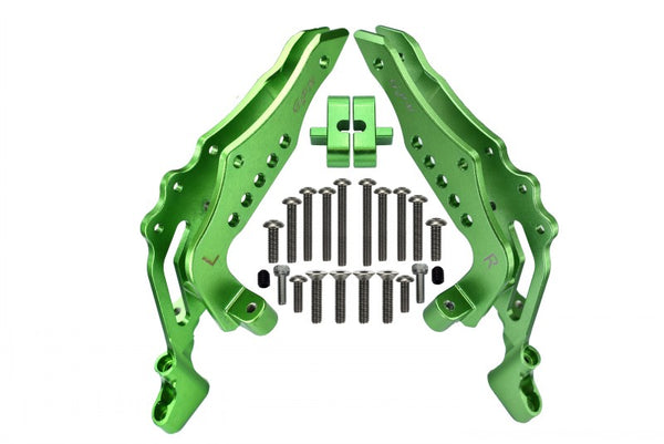 Losi 1:10 Baja Rey / Rock Rey Aluminum Rear Shock Tower - 1Pr Set Green