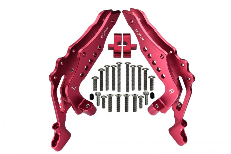 Losi 1:10 Baja Rey / Rock Rey Aluminum Rear Shock Tower - 1Pr Set Red