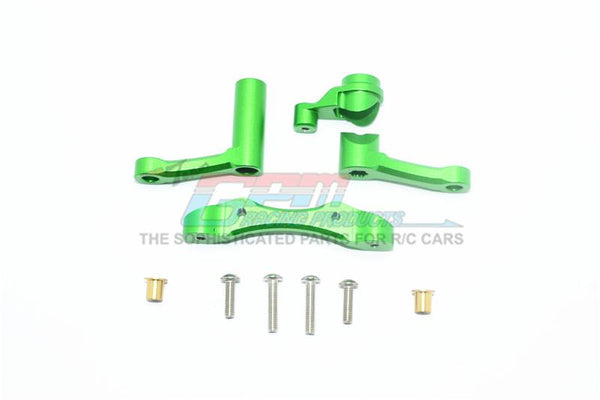 Losi 1:10 Baja Rey / Rock Rey Aluminum Steering Assembly - 1 Set Green