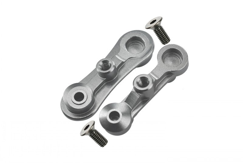 Losi 1:10 Baja Rey / Rock Rey / Hammer Rey U4 Aluminum Stabilizing Mount For Steering Assembly - 1Pr Set Silver