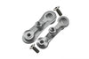 Losi 1:10 Baja Rey / Rock Rey / Hammer Rey U4 Aluminum Stabilizing Mount For Steering Assembly - 1Pr Set Silver