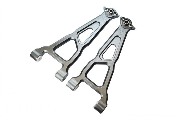 Losi 1/10 Baja Rey 4WD Desert Truck (LOS03008) Aluminum Front Upper Suspension Arm - 1 Pair Set Gray Silver