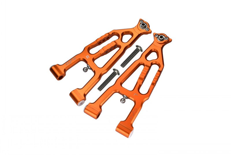 Losi 1/10 Baja Rey 4WD Desert Truck (LOS03008) Aluminum Front Lower Suspension Arm - 1 Pair Set Orange