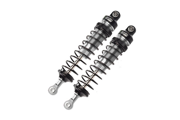 Aluminum 6061-T6 Front Adjustable Spring Dampers (102mm) For Losi 1/10 Baja Rey 4WD Desert Truck LOS03008 Upgrades - Silver