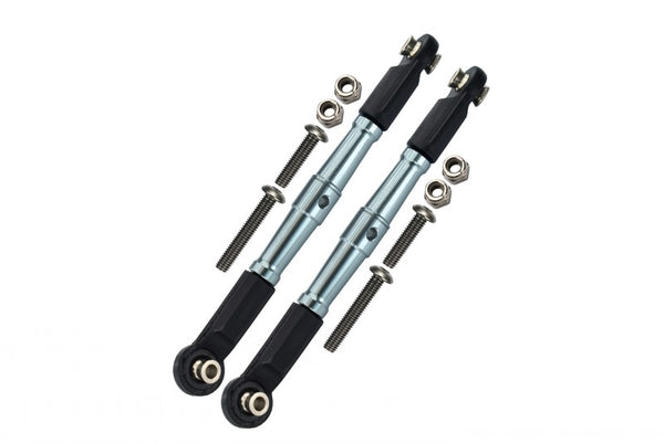 Losi 1/10 Baja Rey 4WD Desert Truck (LOS03008) Aluminum Front Turnbuckle For Steering - 1Pr Set Gray Silver
