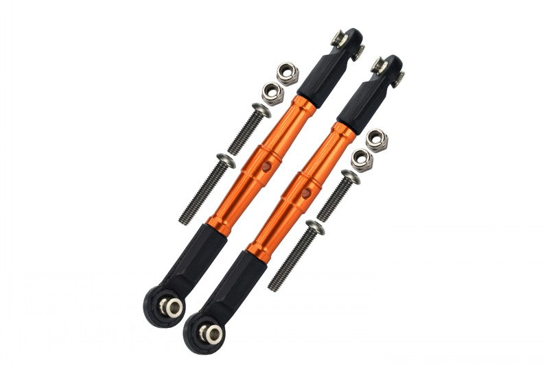 Losi 1/10 Baja Rey 4WD Desert Truck (LOS03008) Aluminum Front Turnbuckle For Steering - 1Pr Set Orange