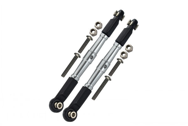 Losi 1/10 Baja Rey 4WD Desert Truck (LOS03008) Aluminum Front Turnbuckle For Steering - 1Pr Set Silver