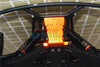 Losi 1/10 Baja Rey 4WD Desert Truck (LOS03008) Aluminum Front Bumper Mount - 1 Set Orange