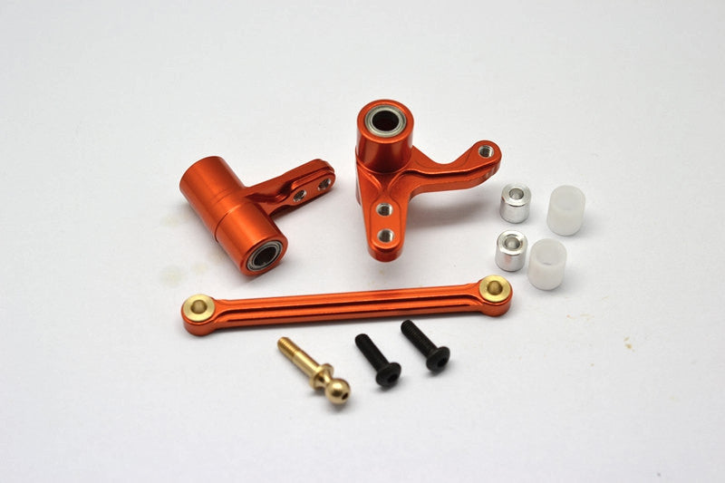HPI Bullet ST Flux Aluminum Steering Assembly With Bearings - 3 Pcs Set Orange