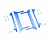 Tamiya CC01 Aluminum Side Steps (Reticulated Pattern) - 16Pc Set Blue