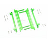 Tamiya CC01 Aluminum Side Steps (Reticulated Pattern) - 16Pc Set Green