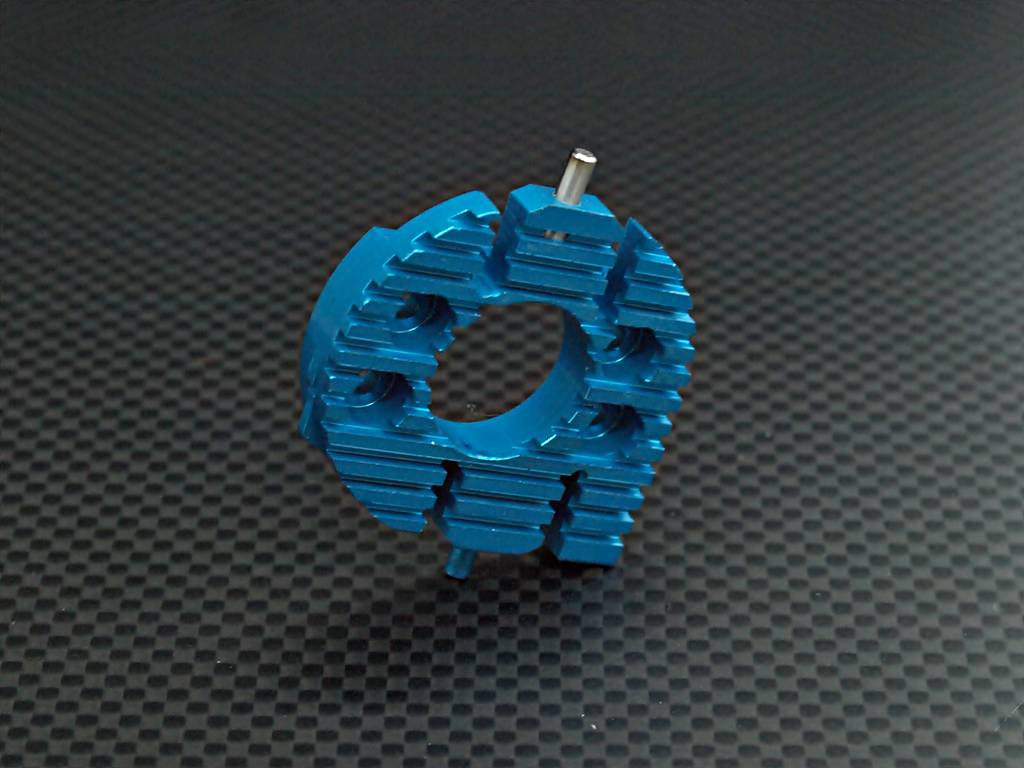 Tamiya CC01 Aluminum Motor Plate - 1Pc Blue