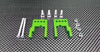 Tamiya CC01 Aluminum Rear Damper Mount - 1 Set Green