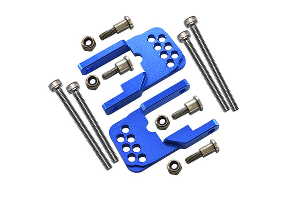 Tamiya CC01 Aluminum Rear Damper Mount With Mulitple Holes - 1 Set Blue