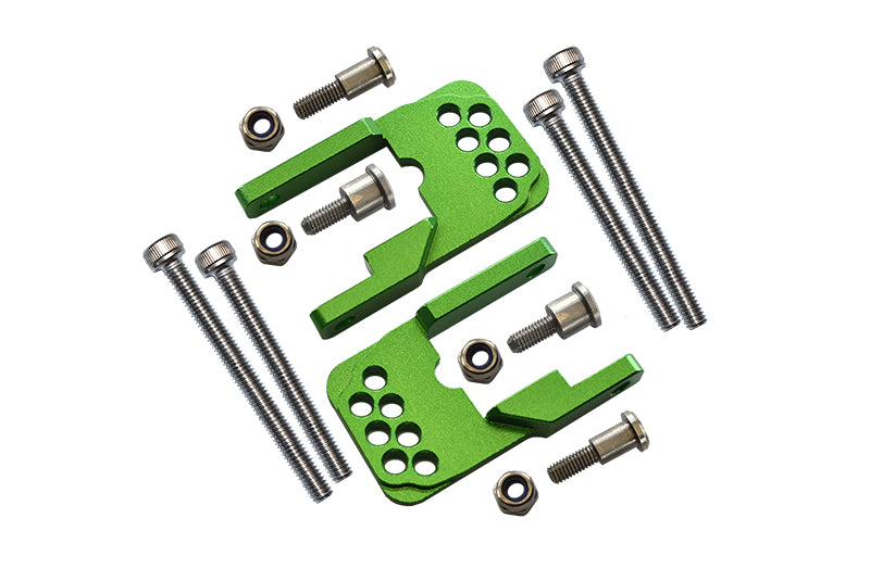 Tamiya CC01 Aluminum Rear Damper Mount With Mulitple Holes - 1 Set Green