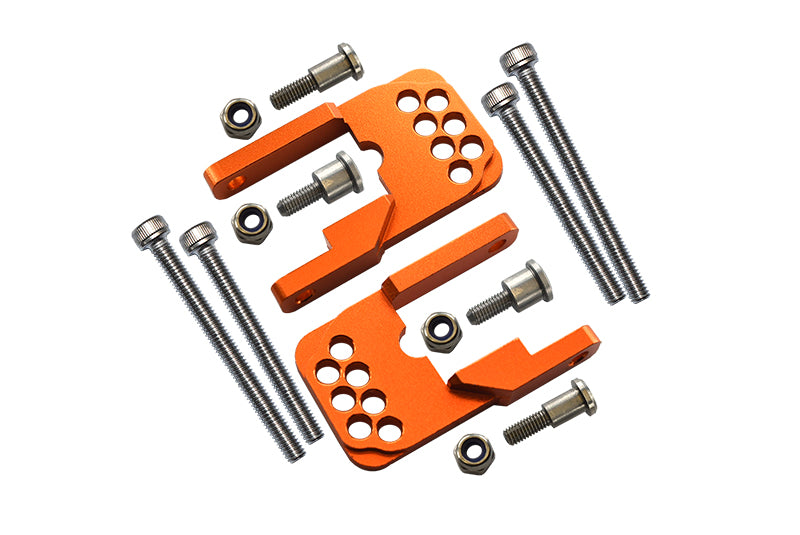 Tamiya CC01 Aluminum Rear Damper Mount With Mulitple Holes - 1 Set Orange