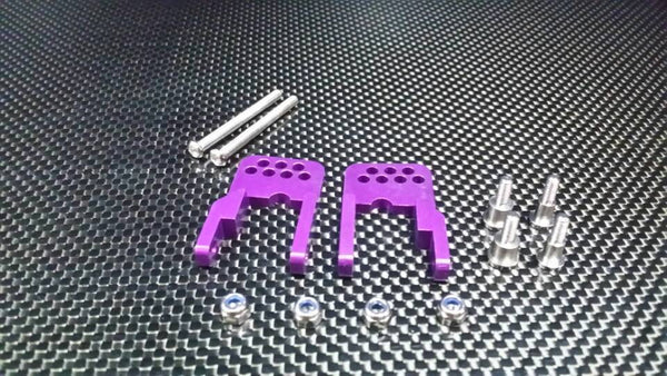 Tamiya CC01 Aluminum Rear Damper Mount With Mulitple Holes - 1 Set Purple