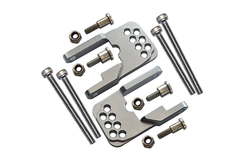 Tamiya CC01 Aluminum Rear Damper Mount With Mulitple Holes - 1 Set Silver