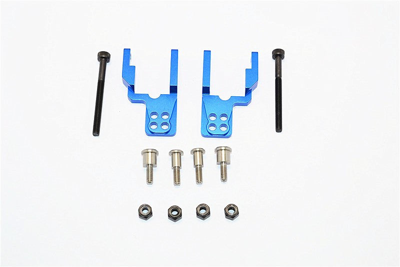 Tamiya CC01 Aluminum Rear Damper Mount With Mulitple Holes - 1 Set Blue