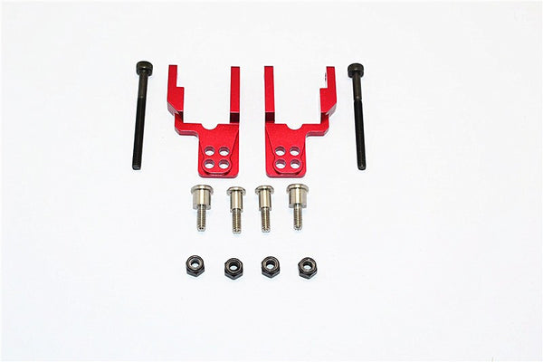 Tamiya CC01 Aluminum Rear Damper Mount With Mulitple Holes - 1 Set Red