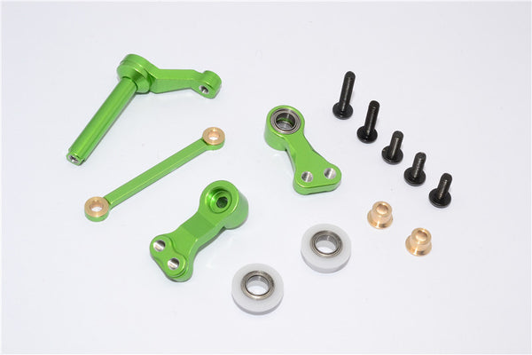 Tamiya CC01 Aluminum Steering Assembly - 1Set Green