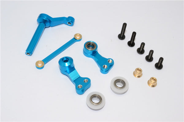 Tamiya CC01 Aluminum Steering Assembly - 1 Set Sky Blue