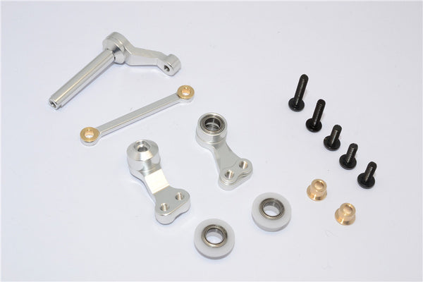 Tamiya CC01 Aluminum Steering Assembly - 1Set Silver