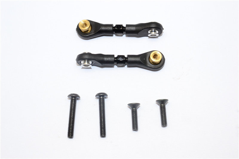 Tamiya CC01 Aluminum Upper Arm (Tie Rod Design With M3 Thread) - 1 Pr Set Black