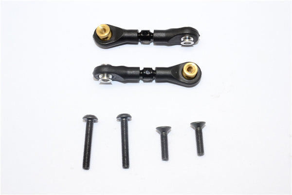 Tamiya CC01 Aluminum Upper Arm (Tie Rod Design With M3 Thread) - 1 Pr Set Black