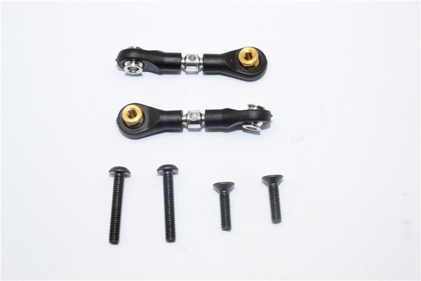 Tamiya CC01 Aluminum Upper Arm (Tie Rod Design With M3 Thread) - 1 Pr Set Silver