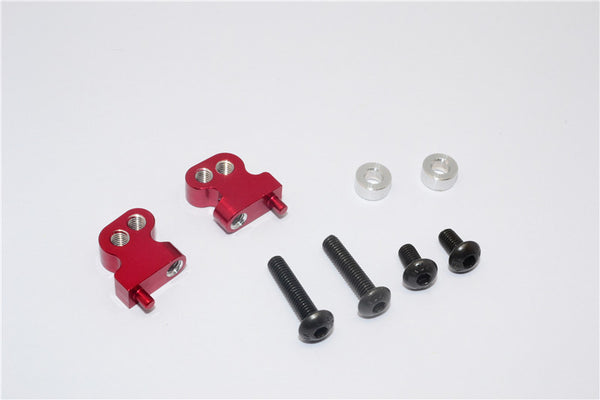 Tamiya CC01 Aluminum Adjustable Mount Use For Front Damper - 2Pcs Set Red