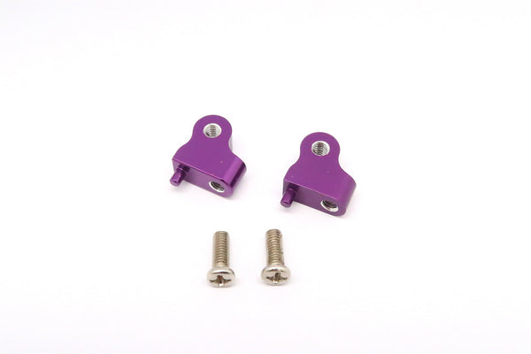 Tamiya CC01 Aluminum Mount Use For Front Damper - 2Pcs Set Purple
