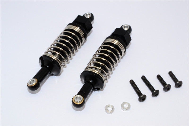 Tamiya CC01 Nylon Front Ball Top Damper (70mm) With Alloy Body & Ball Ends - 1Pr Set Black