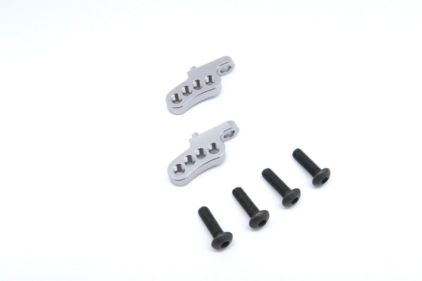 Tamiya CC01 Aluminum Adjustable Mount Use For Rear Damper - 2Pcs Set Gray Silver