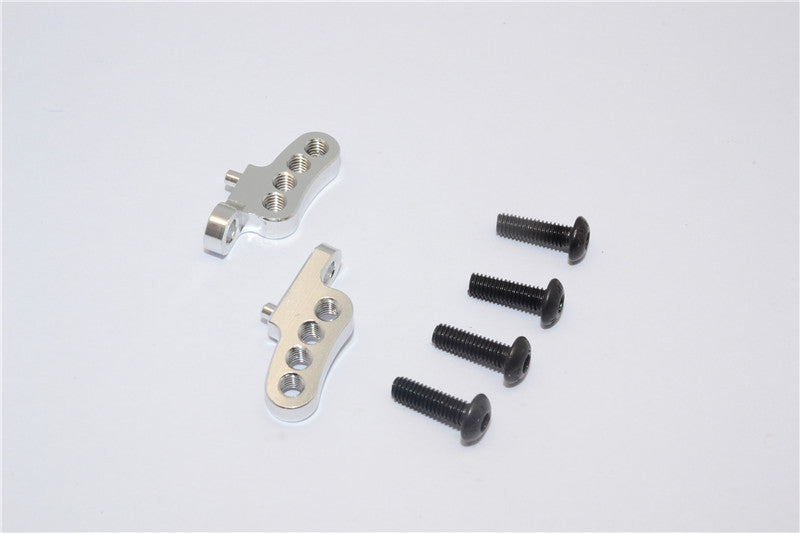 Tamiya CC01 Aluminum Adjustable Mount Use For Rear Damper - 2Pcs Set Silver